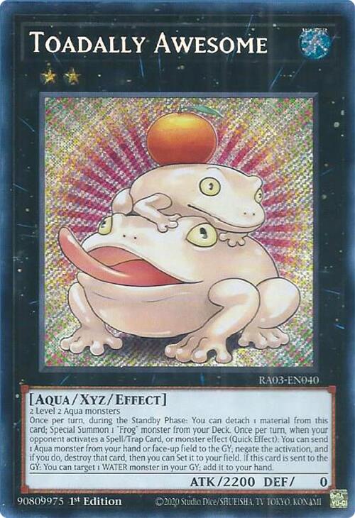 Toadally Awesome (Secret Rare) [RA03-EN040] Secret Rare | Enigma On Main