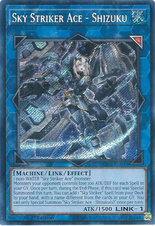 Sky Striker Ace - Shizuku (Secret Rare) [RA03-EN043] Secret Rare | Enigma On Main