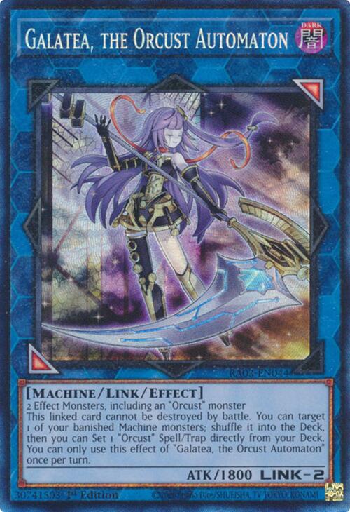 Galatea, the Orcust Automaton (CR) [RA03-EN044] Prismatic Collector's Rare | Enigma On Main