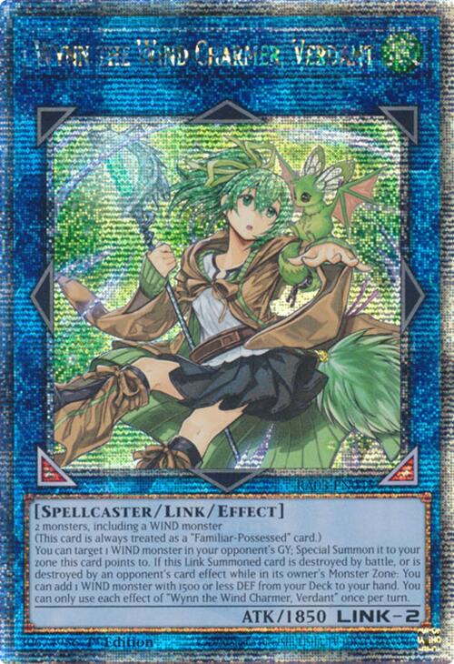 Wynn the Wind Charmer, Verdant (Quarter Century Secret Rare) [RA03-EN045] Quarter Century Secret Rare | Enigma On Main