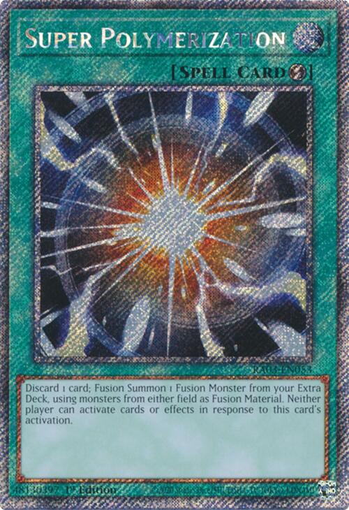 Super Polymerization (Platinum Secret Rare) [RA03-EN053] Platinum Secret Rare | Enigma On Main