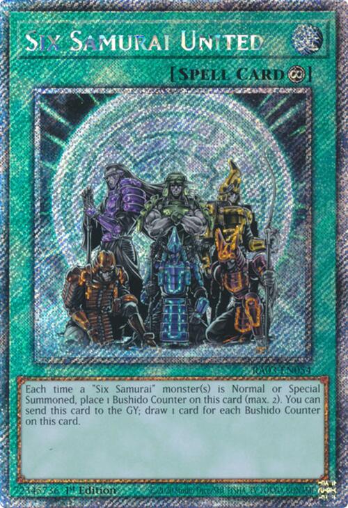 Six Samurai United (Platinum Secret Rare) [RA03-EN054] Platinum Secret Rare | Enigma On Main