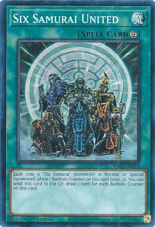 Six Samurai United [RA03-EN054] Super Rare | Enigma On Main