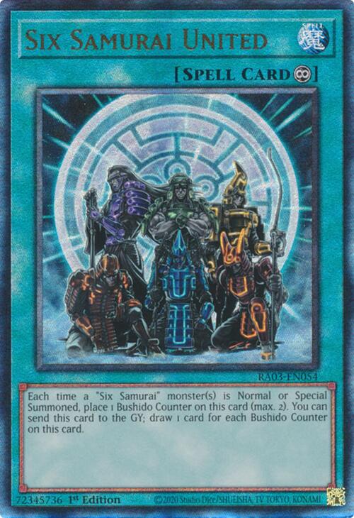 Six Samurai United (UTR) [RA03-EN054] Prismatic Ultimate Rare | Enigma On Main