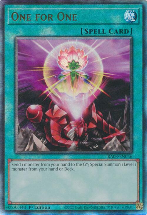 One for One (UTR) [RA03-EN056] Prismatic Ultimate Rare | Enigma On Main