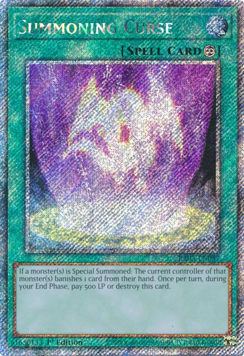 Summoning Curse (Platinum Secret Rare) [RA03-EN057] Platinum Secret Rare | Enigma On Main