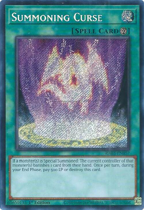 Summoning Curse (Secret Rare) [RA03-EN057] Secret Rare | Enigma On Main