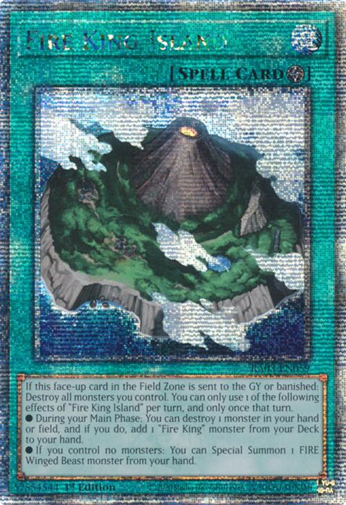 Fire King Island (Quarter Century Secret Rare) [RA03-EN059] Quarter Century Secret Rare | Enigma On Main