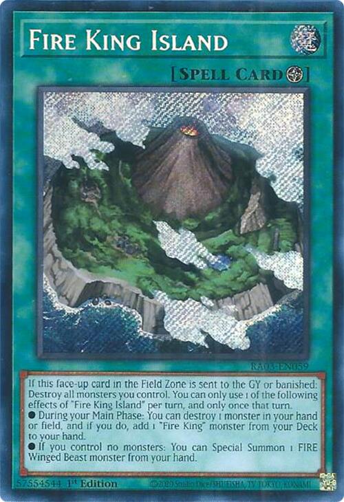 Fire King Island (Secret Rare) [RA03-EN059] Secret Rare | Enigma On Main