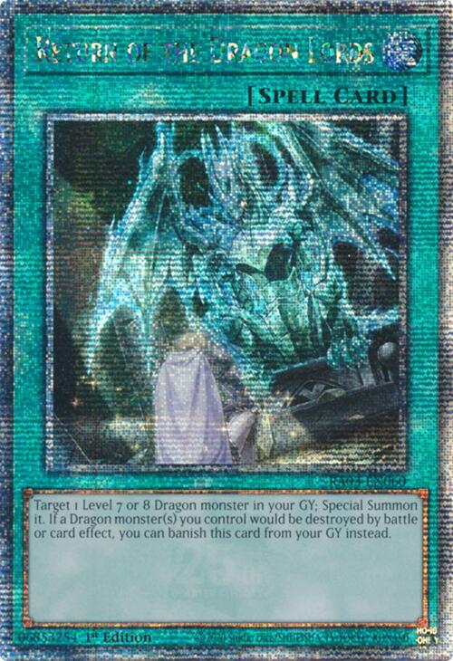 Return of the Dragon Lords (Quarter Century Secret Rare) [RA03-EN060] Quarter Century Secret Rare | Enigma On Main