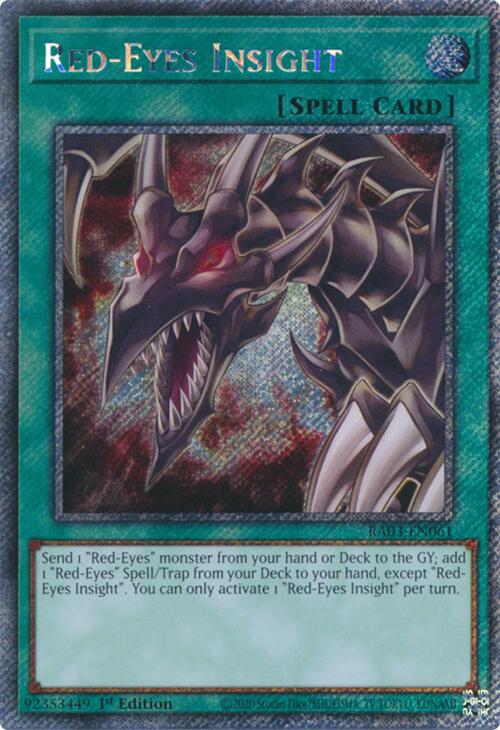Red-Eyes Insight (Platinum Secret Rare) [RA03-EN061] Platinum Secret Rare | Enigma On Main