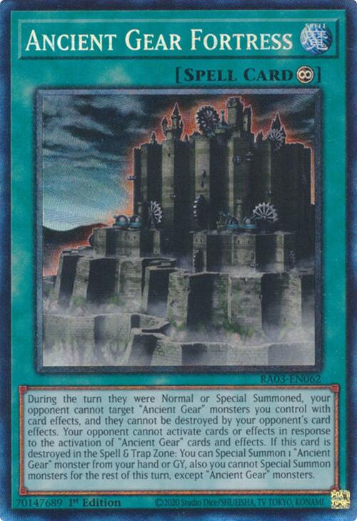 Ancient Gear Fortress (CR) [RA03-EN062] Prismatic Collector's Rare | Enigma On Main