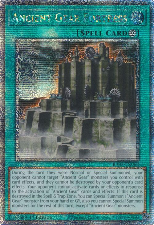 Ancient Gear Fortress (Quarter Century Secret Rare) [RA03-EN062] Quarter Century Secret Rare | Enigma On Main