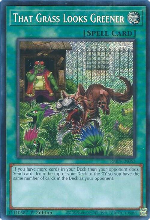 That Grass Looks Greener (Secret Rare) [RA03-EN063] Secret Rare | Enigma On Main