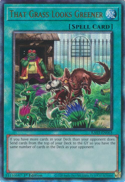 That Grass Looks Greener (UTR) [RA03-EN063] Prismatic Ultimate Rare | Enigma On Main