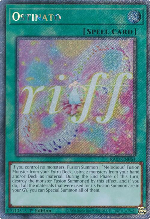 Ostinato (Platinum Secret Rare) [RA03-EN064] Platinum Secret Rare | Enigma On Main