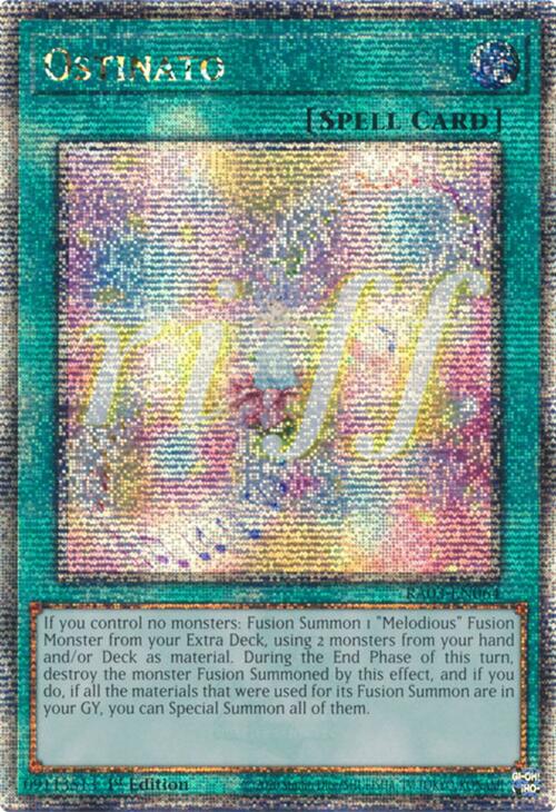 Ostinato (Quarter Century Secret Rare) [RA03-EN064] Quarter Century Secret Rare | Enigma On Main