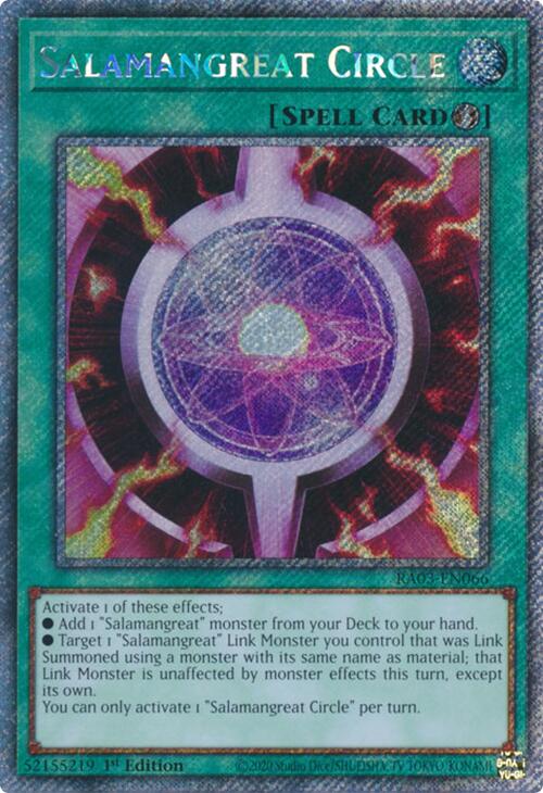 Salamangreat Circle (Platinum Secret Rare) [RA03-EN066] Platinum Secret Rare | Enigma On Main