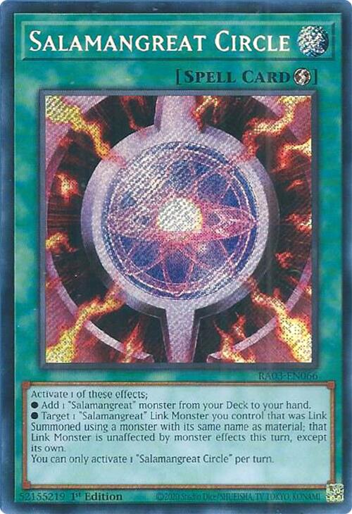 Salamangreat Circle (Secret Rare) [RA03-EN066] Secret Rare | Enigma On Main