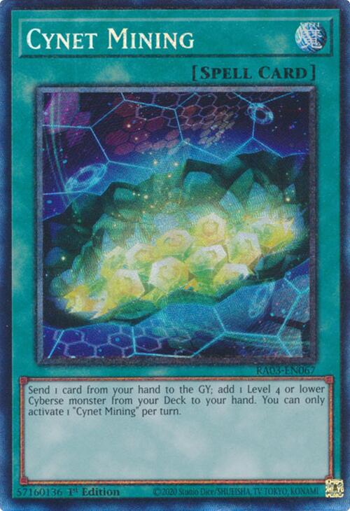 Cynet Mining (CR) [RA03-EN067] Prismatic Collector's Rare | Enigma On Main