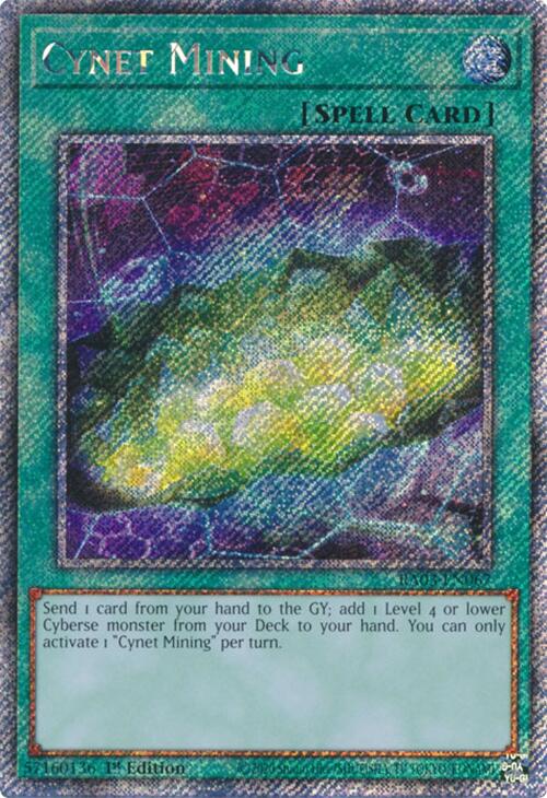 Cynet Mining (Platinum Secret Rare) [RA03-EN067] Platinum Secret Rare | Enigma On Main