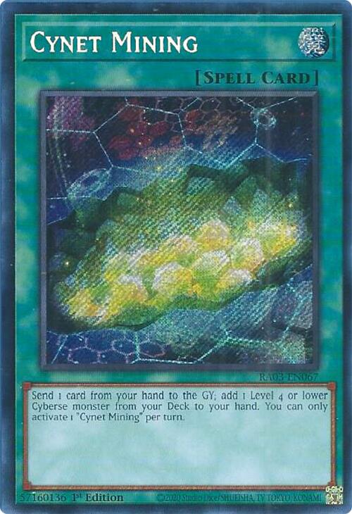 Cynet Mining (Secret Rare) [RA03-EN067] Secret Rare | Enigma On Main