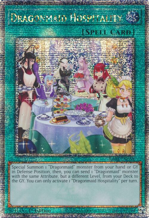 Dragonmaid Hospitality (Alternate Art) (Quarter Century Secret Rare) [RA03-EN068] Quarter Century Secret Rare | Enigma On Main