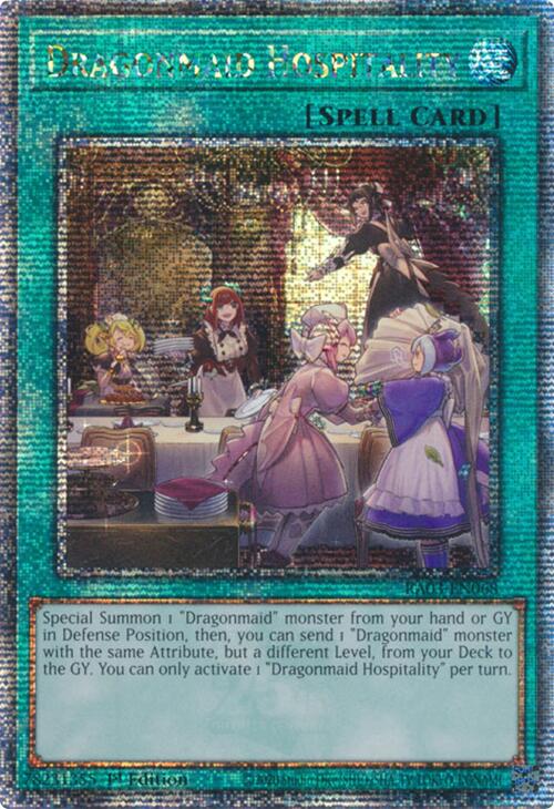 Dragonmaid Hospitality (Quarter Century Secret Rare) [RA03-EN068] Quarter Century Secret Rare | Enigma On Main