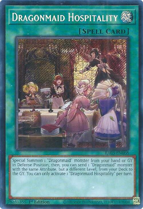 Dragonmaid Hospitality (Secret Rare) [RA03-EN068] Secret Rare | Enigma On Main