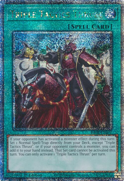 Triple Tactics Thrust (Quarter Century Secret Rare) [RA03-EN072] Quarter Century Secret Rare | Enigma On Main