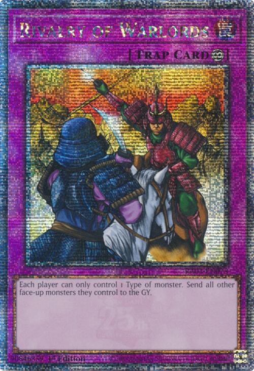 Rivalry of Warlords (Quarter Century Secret Rare) [RA03-EN075] Quarter Century Secret Rare | Enigma On Main