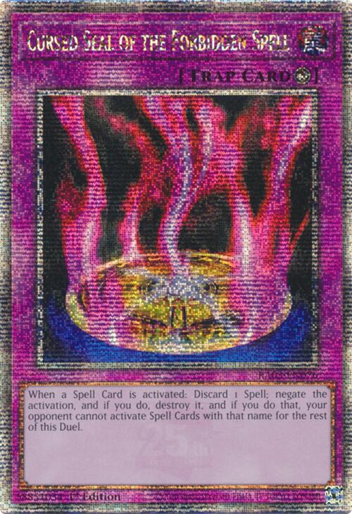 Cursed Seal of the Forbidden Spell (Quarter Century Secret Rare) [RA03-EN076] Quarter Century Secret Rare | Enigma On Main