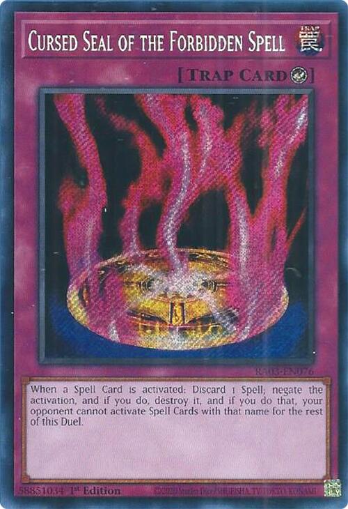 Cursed Seal of the Forbidden Spell (Secret Rare) [RA03-EN076] Secret Rare | Enigma On Main