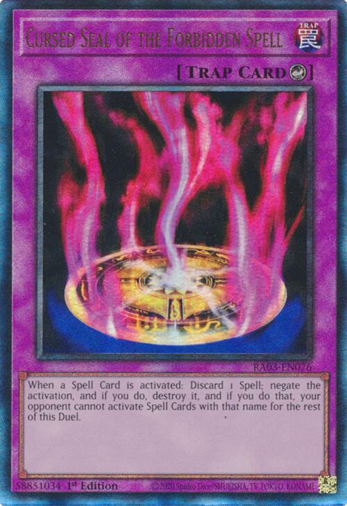 Cursed Seal of the Forbidden Spell (UTR) [RA03-EN076] Prismatic Ultimate Rare | Enigma On Main