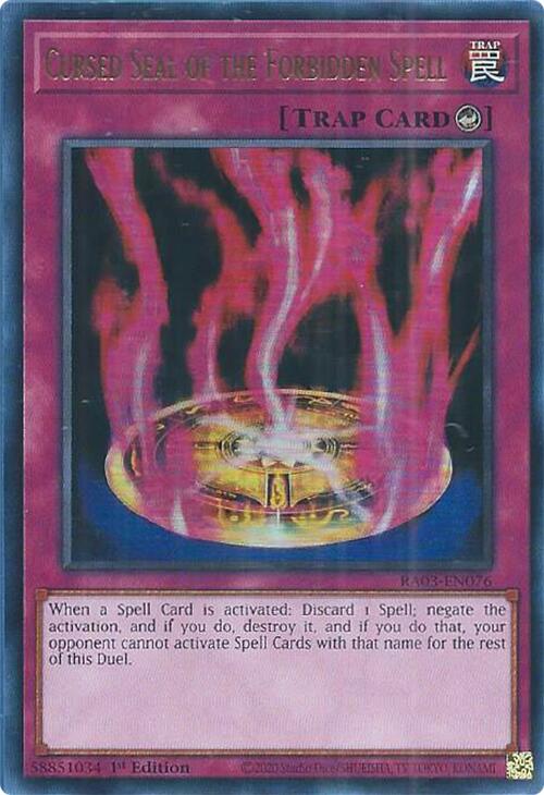 Cursed Seal of the Forbidden Spell (UR) [RA03-EN076] Ultra Rare | Enigma On Main