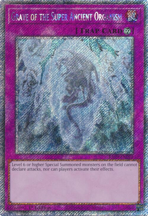 Grave of the Super Ancient Organism (Platinum Secret Rare) [RA03-EN077] Platinum Secret Rare | Enigma On Main