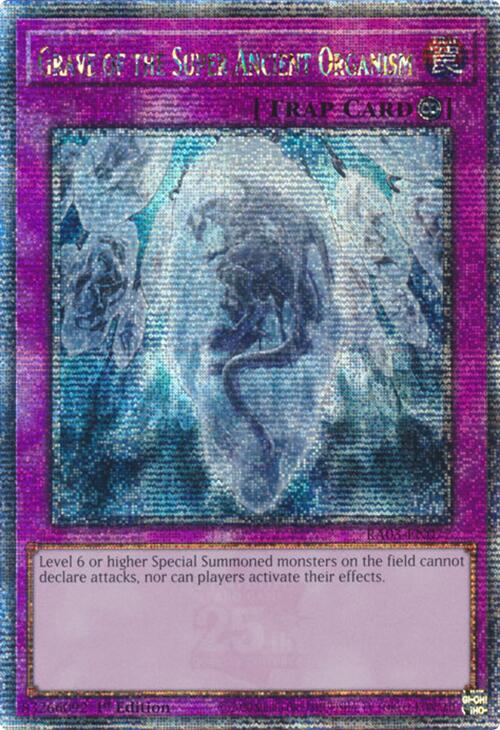 Grave of the Super Ancient Organism (Quarter Century Secret Rare) [RA03-EN077] Quarter Century Secret Rare | Enigma On Main