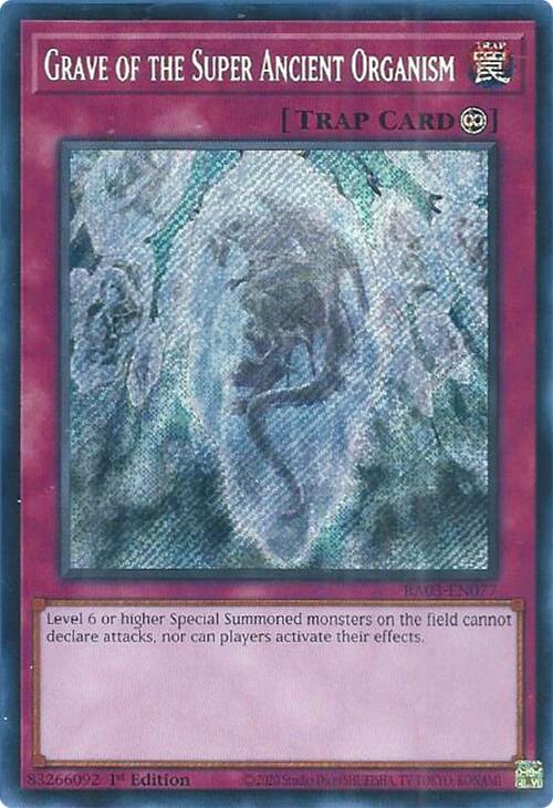 Grave of the Super Ancient Organism (Secret Rare) [RA03-EN077] Secret Rare | Enigma On Main