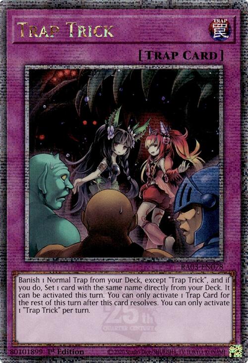 Trap Trick (Quarter Century Secret Rare) [RA03-EN078] Quarter Century Secret Rare | Enigma On Main