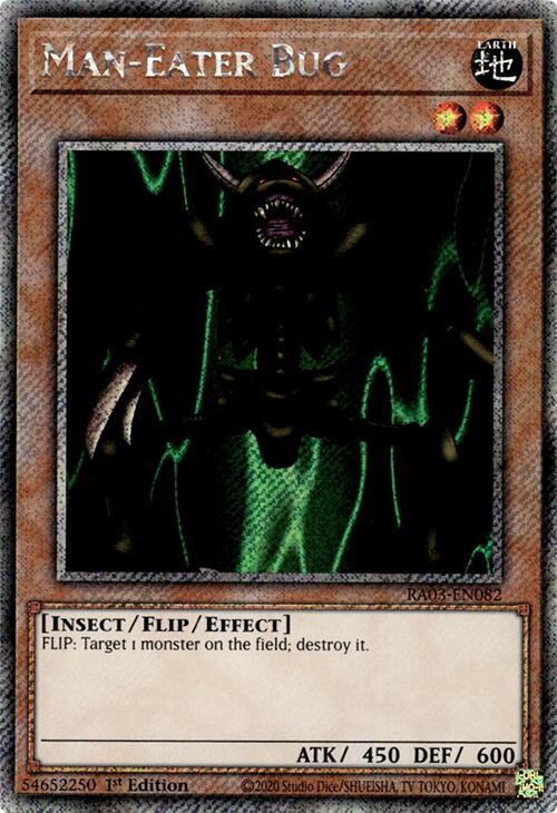 Man-Eater Bug (Platinum Secret Rare) [RA03-EN082] Platinum Secret Rare | Enigma On Main