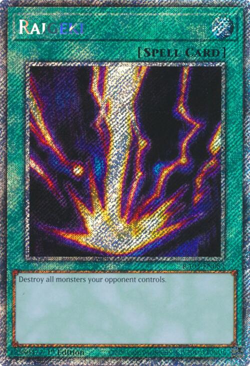 Raigeki (Platinum Secret Rare) [RA03-EN083] Platinum Secret Rare | Enigma On Main