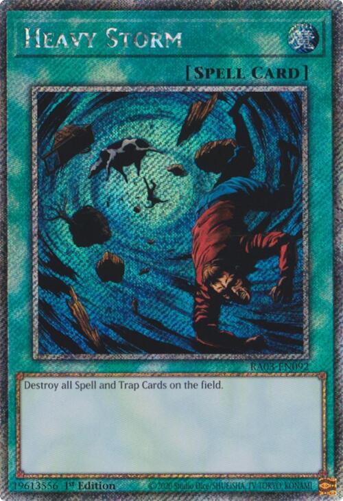Heavy Storm (Platinum Secret Rare) [RA03-EN092] Platinum Secret Rare | Enigma On Main