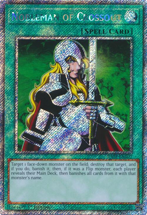 Nobleman of Crossout (Platinum Secret Rare) [RA03-EN102] Platinum Secret Rare | Enigma On Main