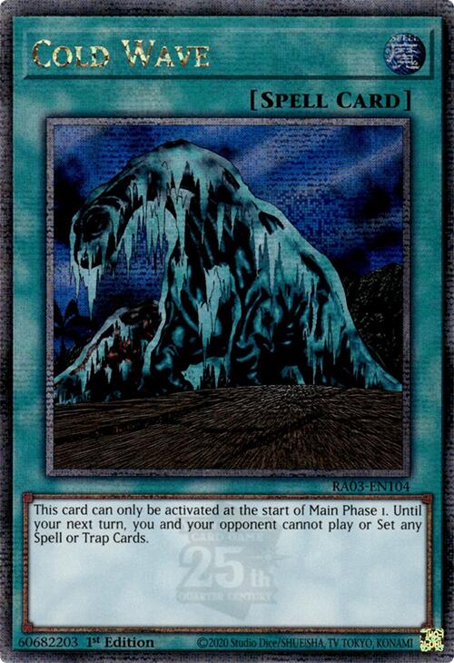 Cold Wave (Quarter Century Secret Rare) [RA03-EN104] Quarter Century Secret Rare | Enigma On Main