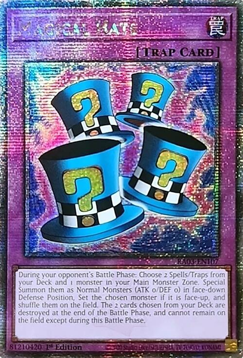 Magical Hats (Quarter Century Secret Rare) [RA03-EN107] Quarter Century Secret Rare | Enigma On Main