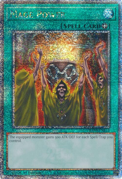 Mage Power (Quarter Century Secret Rare) [RA03-EN113] Quarter Century Secret Rare | Enigma On Main