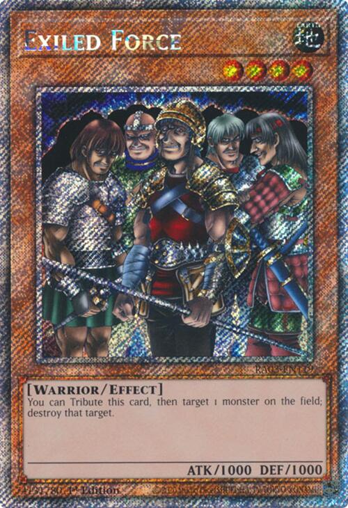 Exiled Force (Platinum Secret Rare) [RA03-EN119] Platinum Secret Rare | Enigma On Main