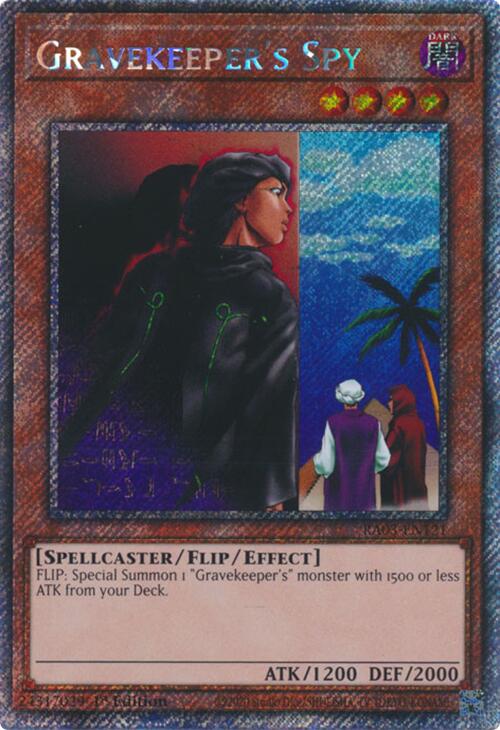 Gravekeeper's Spy (Platinum Secret Rare) [RA03-EN121] Platinum Secret Rare | Enigma On Main