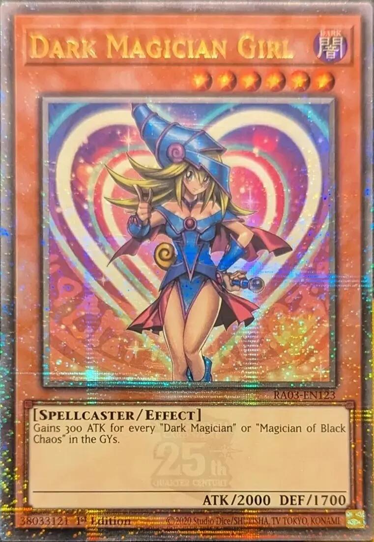 Dark Magician Girl (Quarter Century Secret Rare) [RA03-EN123] Quarter Century Secret Rare | Enigma On Main