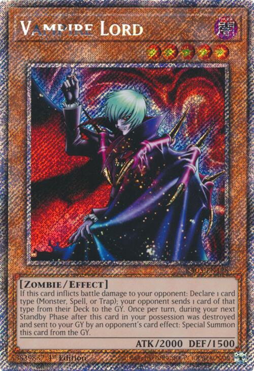 Vampire Lord (Platinum Secret Rare) [RA03-EN128] Platinum Secret Rare | Enigma On Main